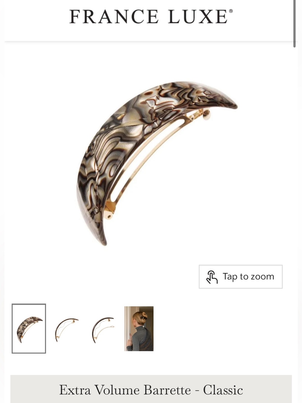 France Luxe Extra Volume Barrette for Thick Curly Hair